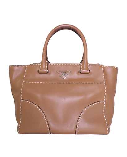Small Twin Pocket City Tote, front view